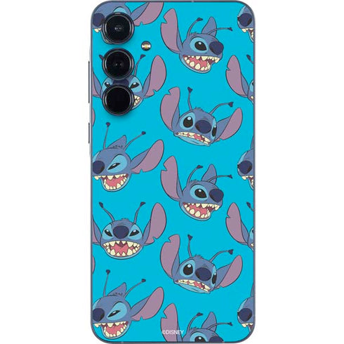 Disney Lilo and Stitch Face Expression Pattern Galaxy A35 5G Skin